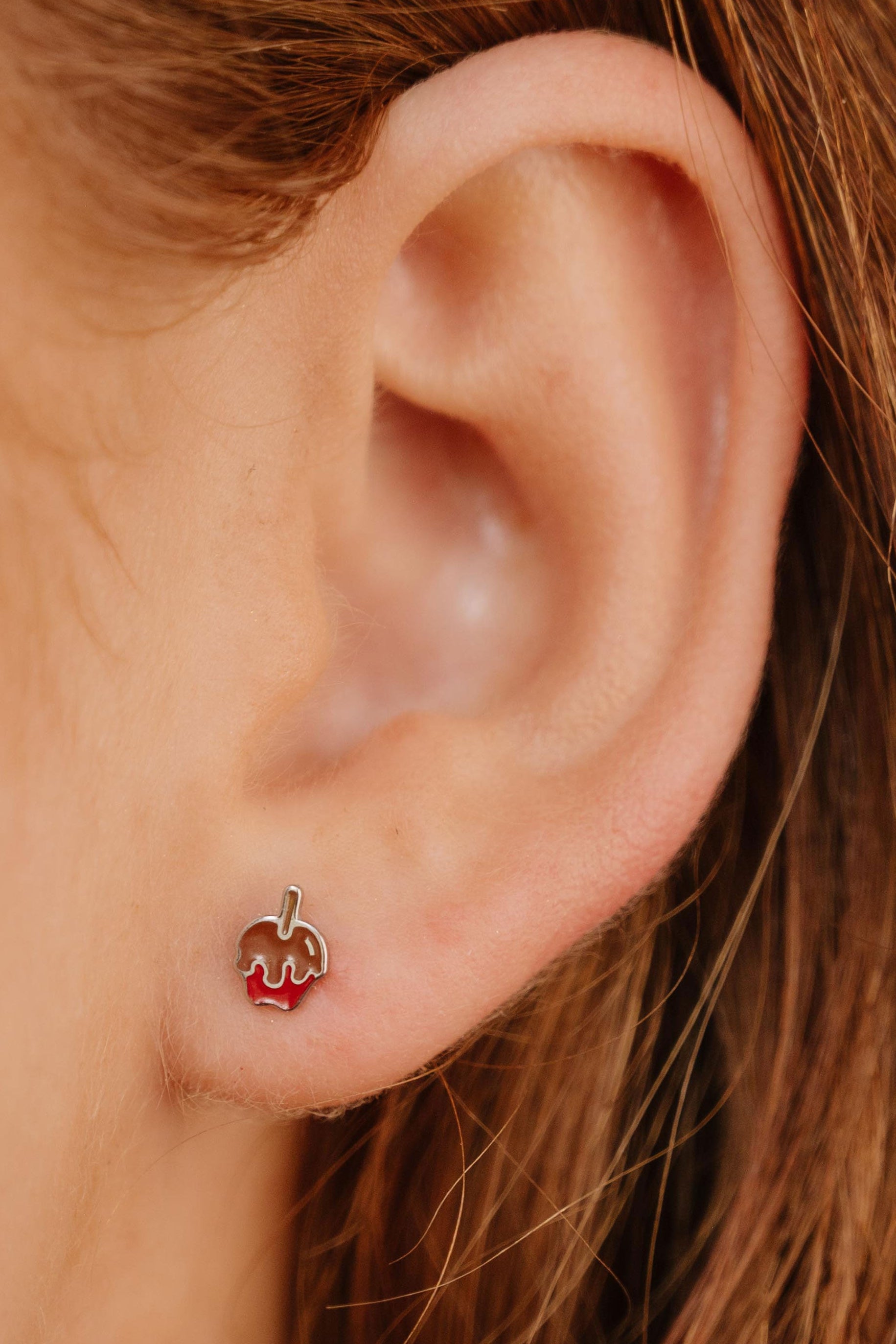 Caramel Apple Flat Back Stud