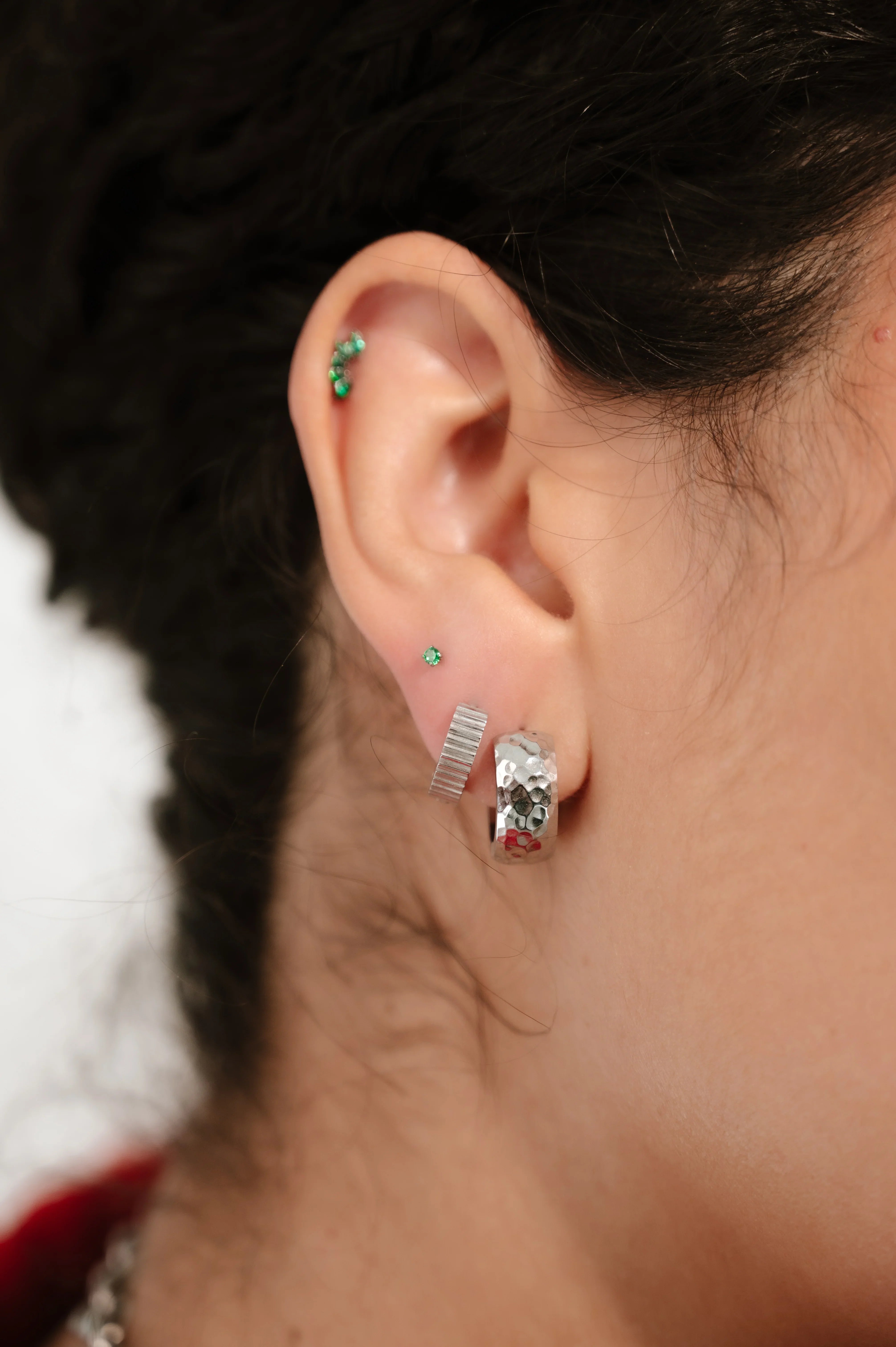 Micro Emerald Gem Flat Back Stud