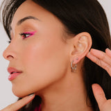Ring Around the Daisy Hoop Earrings