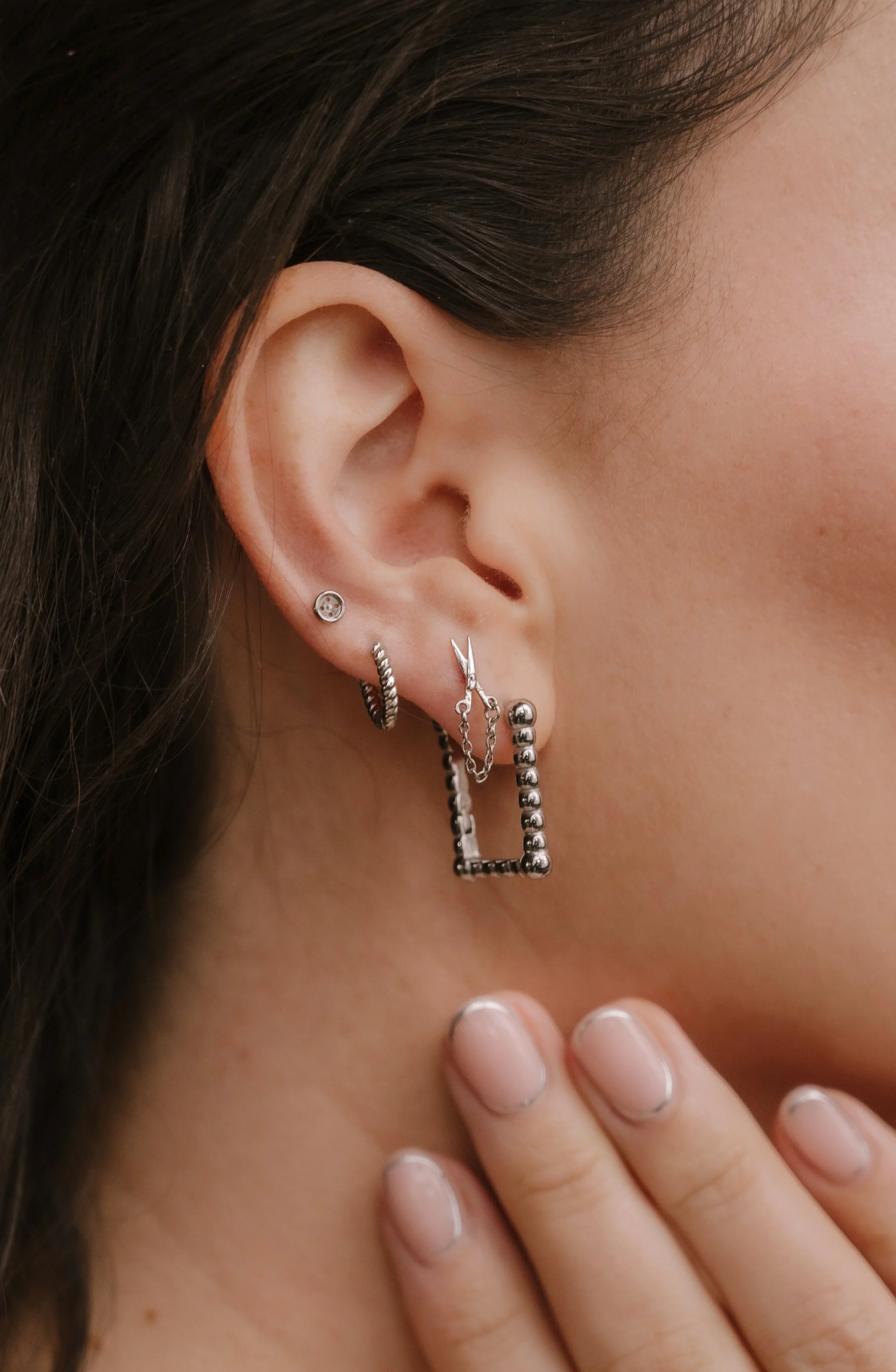 Button Flat Back Stud