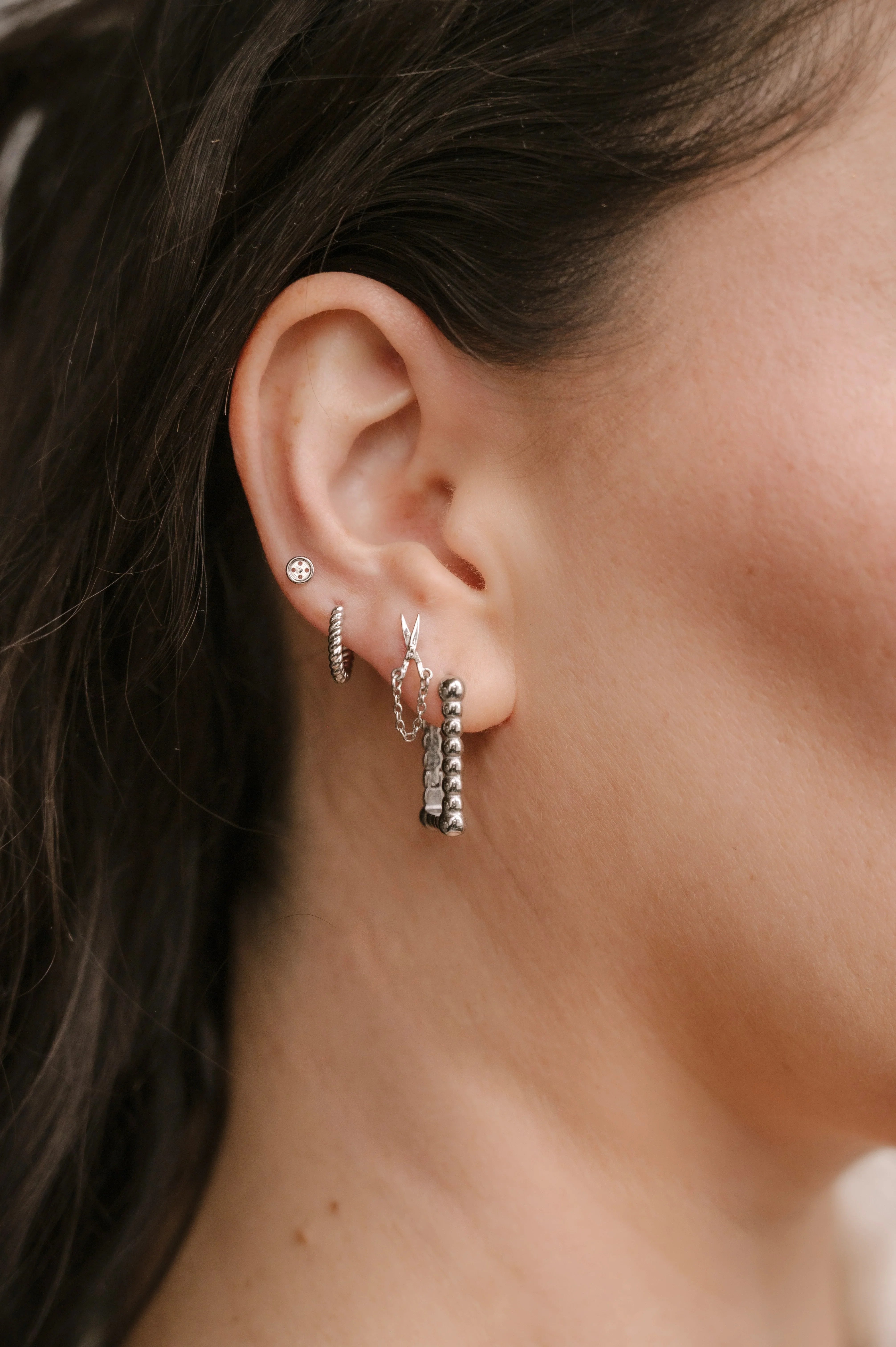 Craft Shears Flat Back Stud