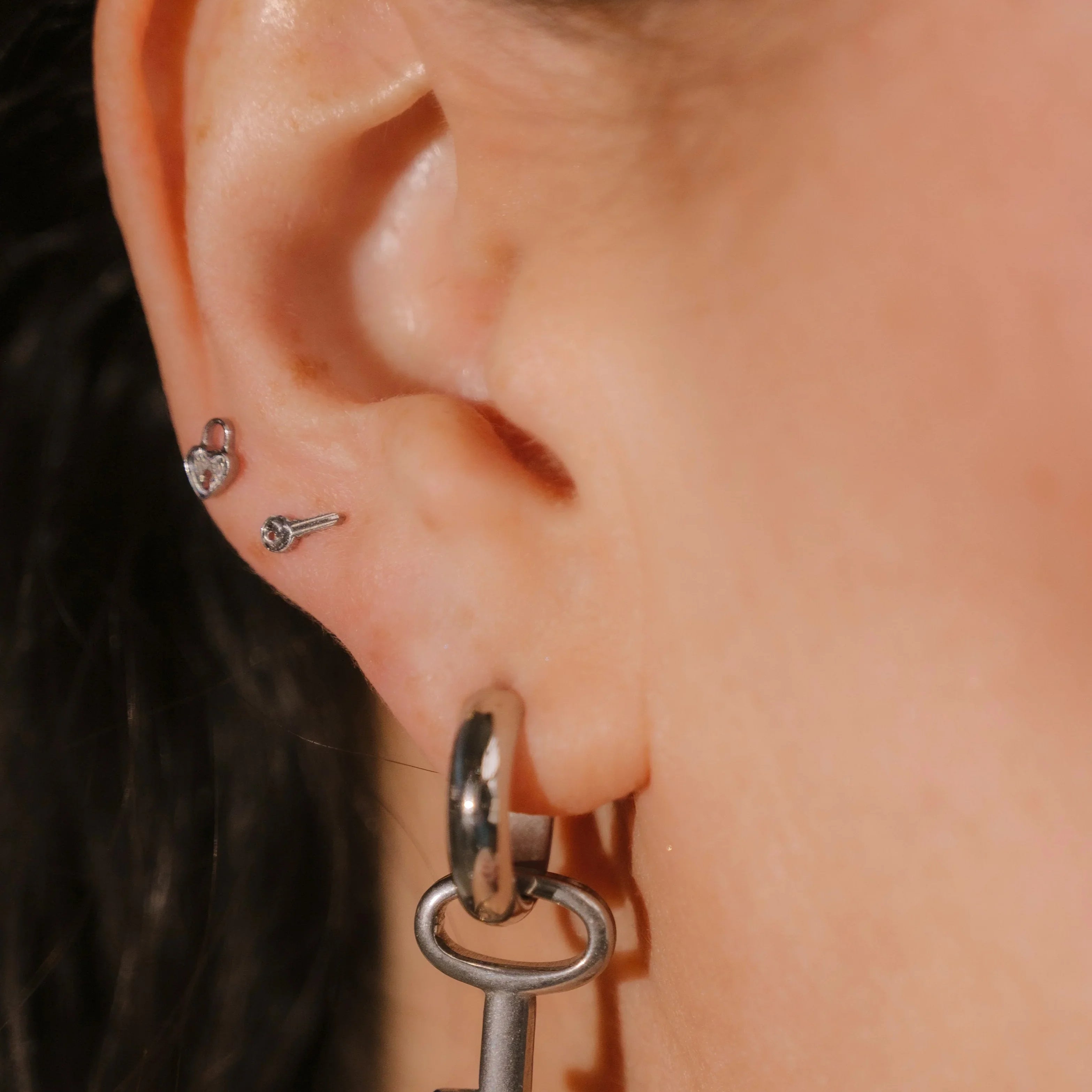 Diary Key Hoop Charm