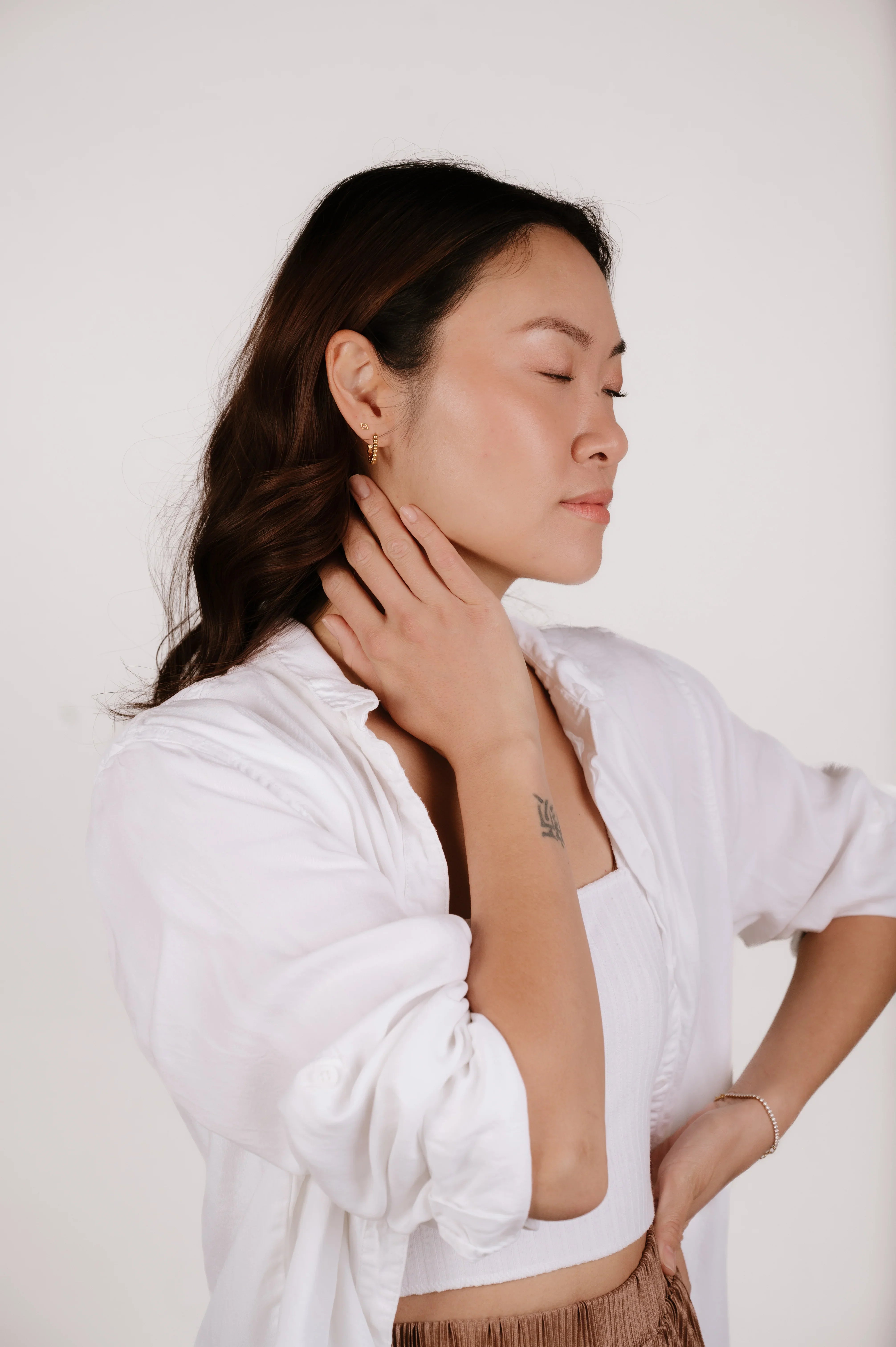 Mini Opal Hallmark Flat Back Stud