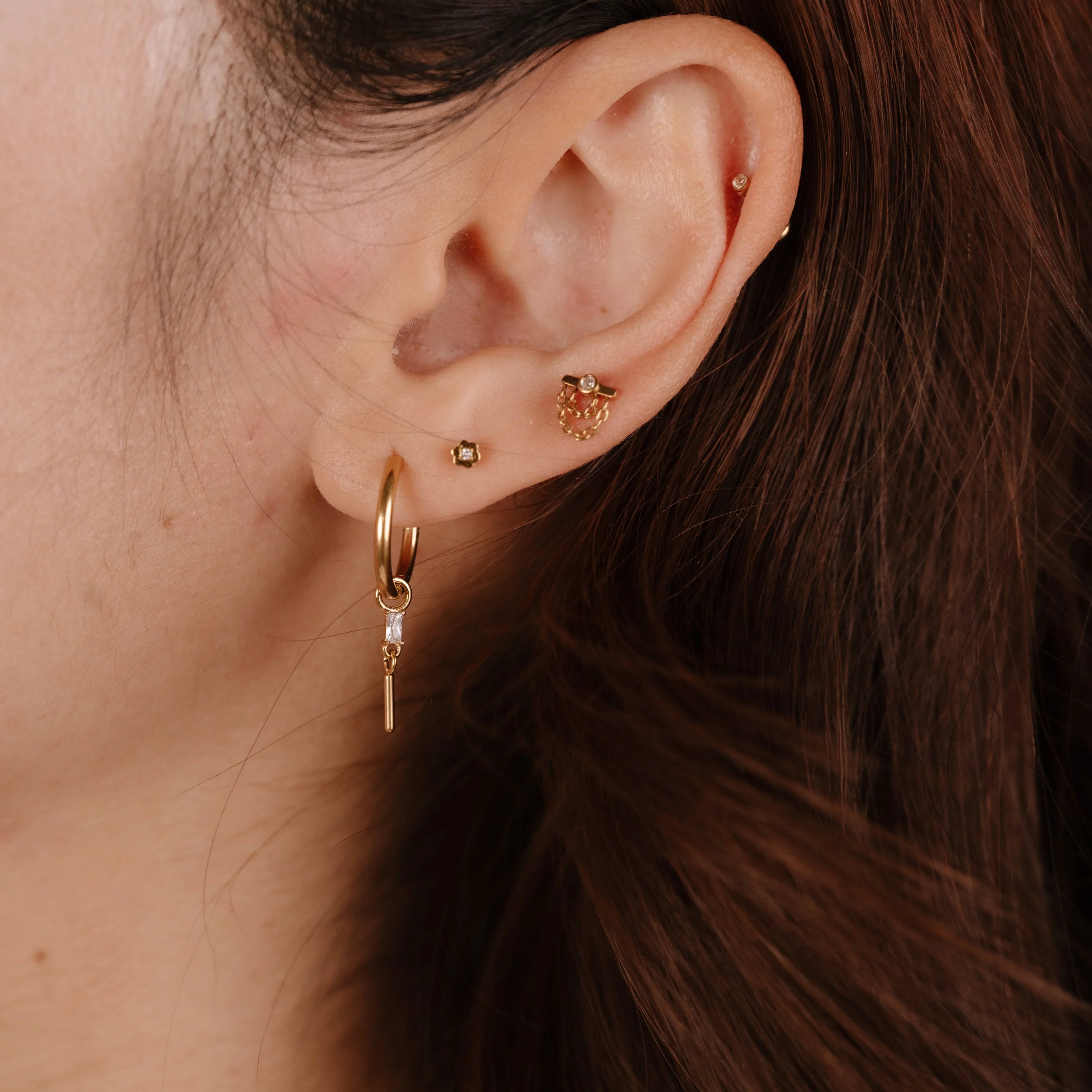 Nebula Bar Flat Back Stud