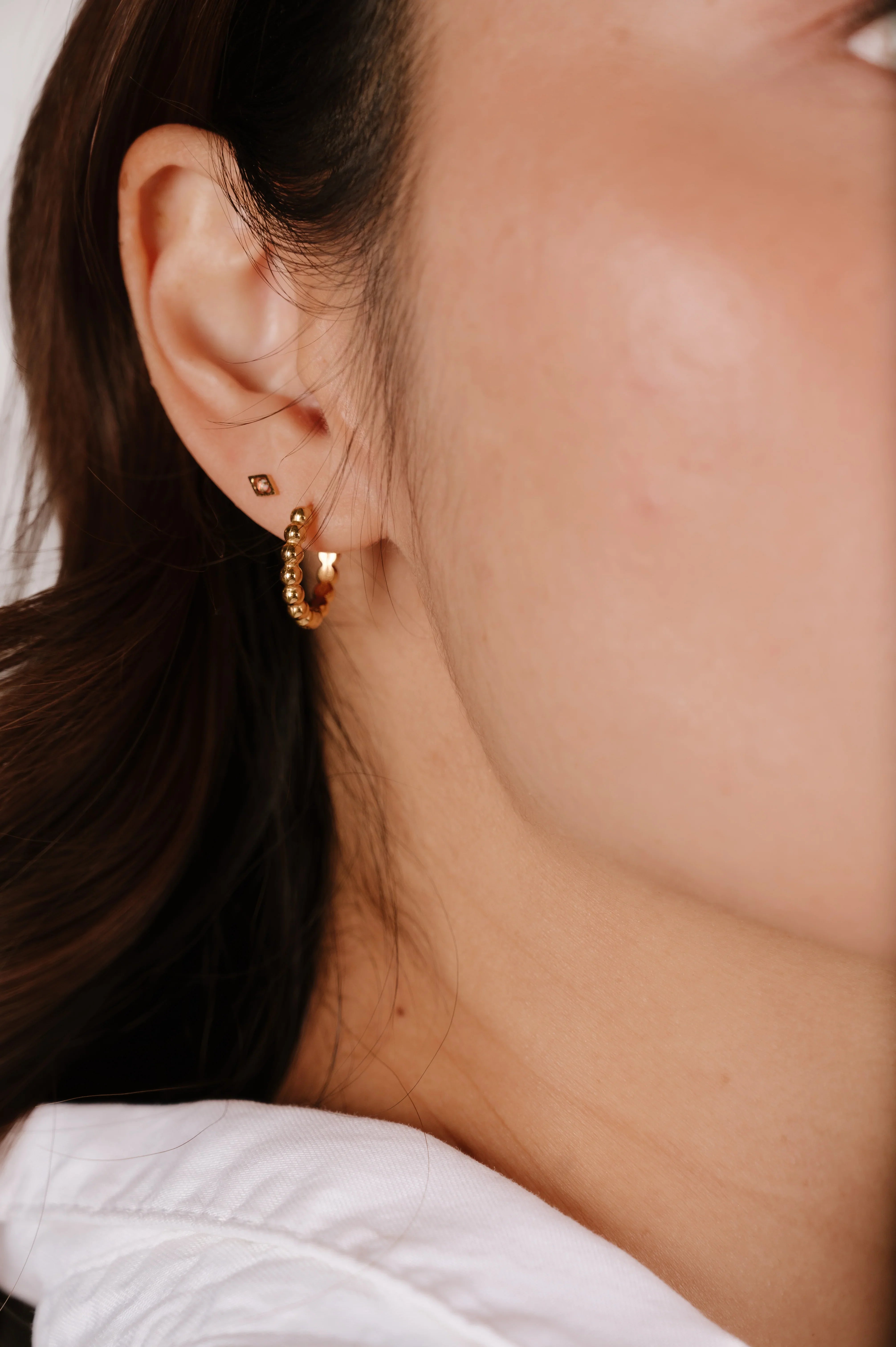 Mini Opal Hallmark Flat Back Stud