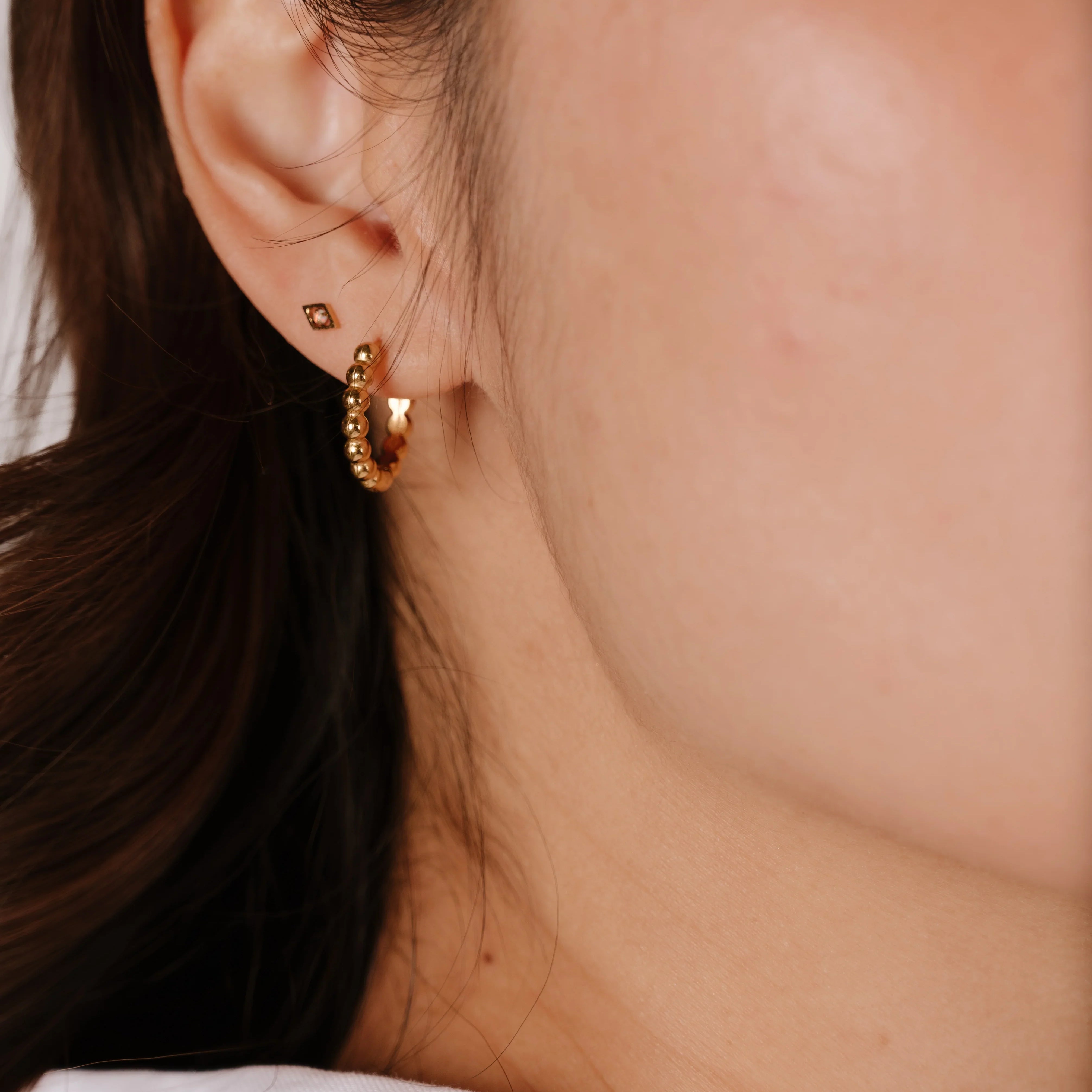 Mini Opal Hallmark Flat Back Stud