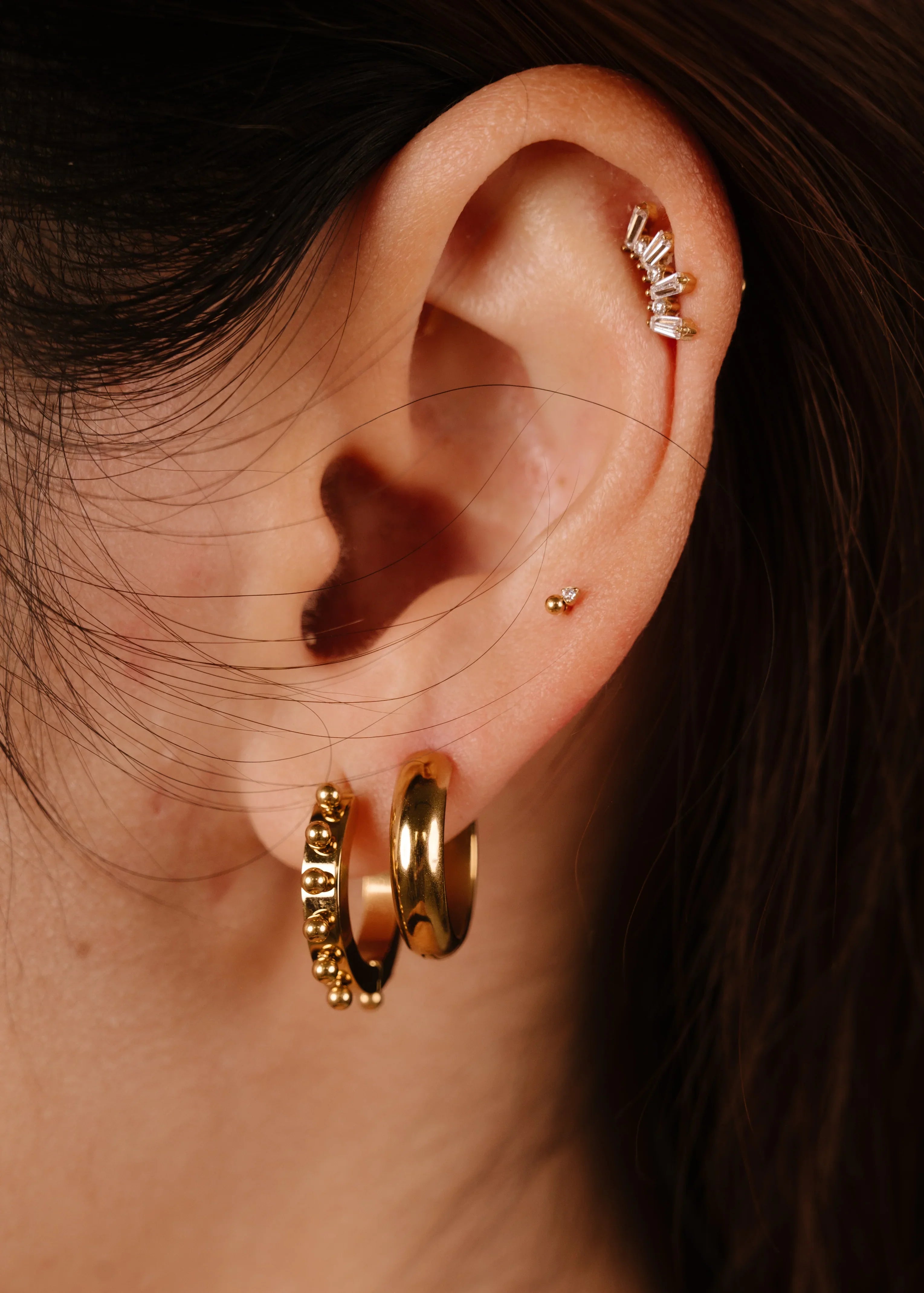 Witch's Crown Flat Back Stud