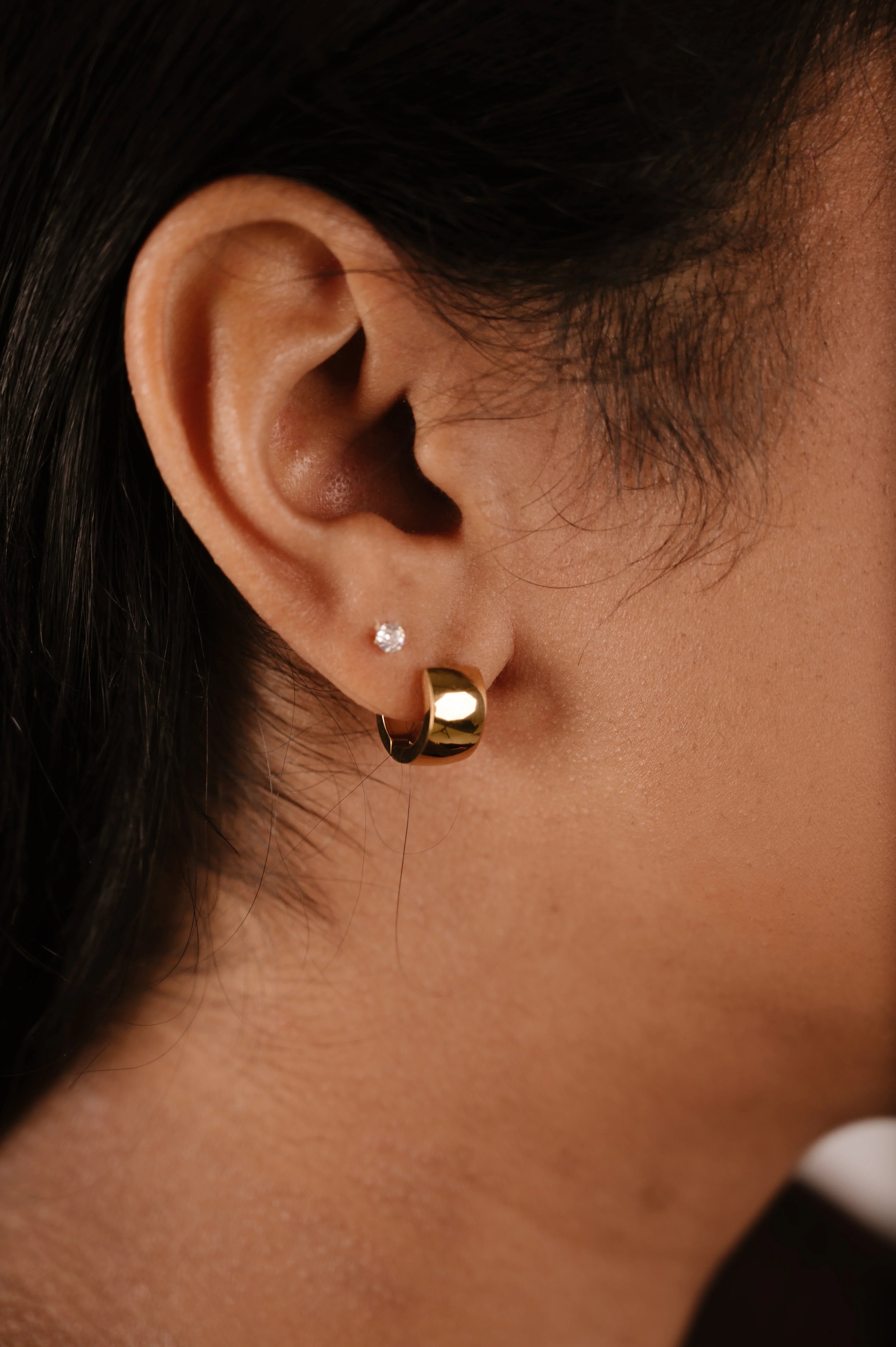 Solitaire 3mm Flat Back Stud