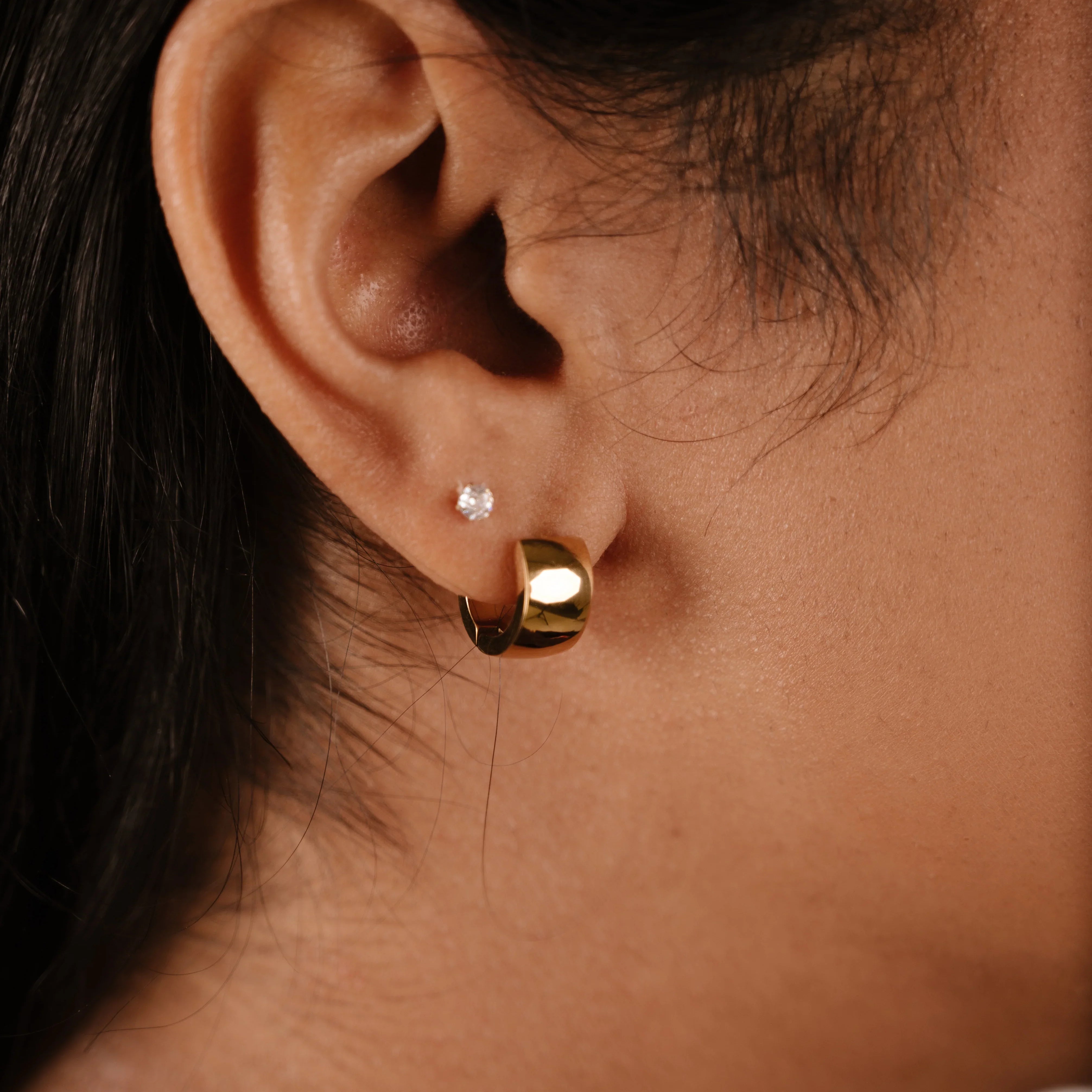 Solitaire 3mm Flat Back Stud