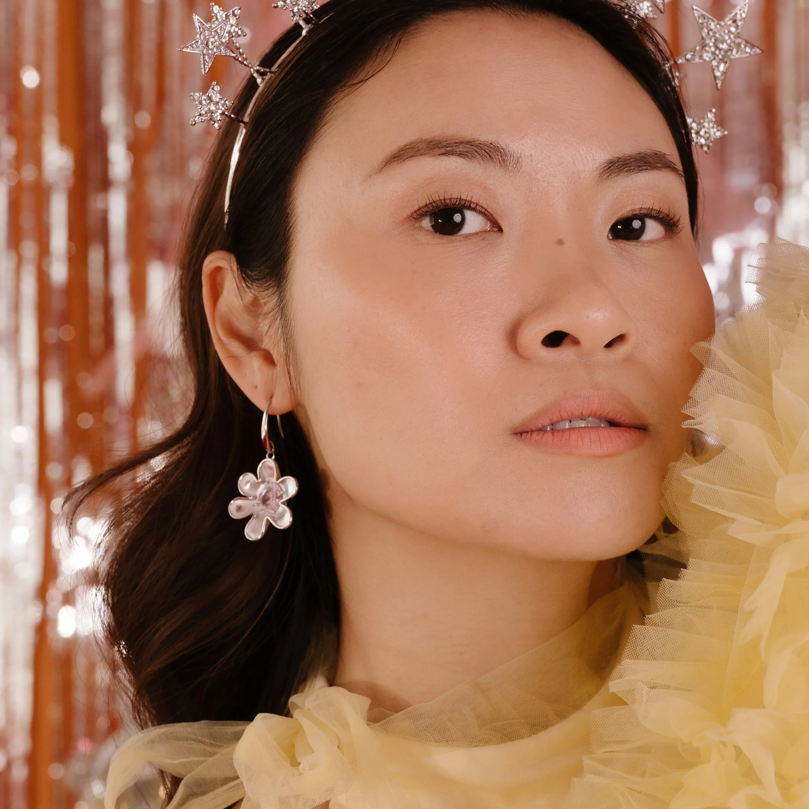 Sugar Plum Statement Hoops
