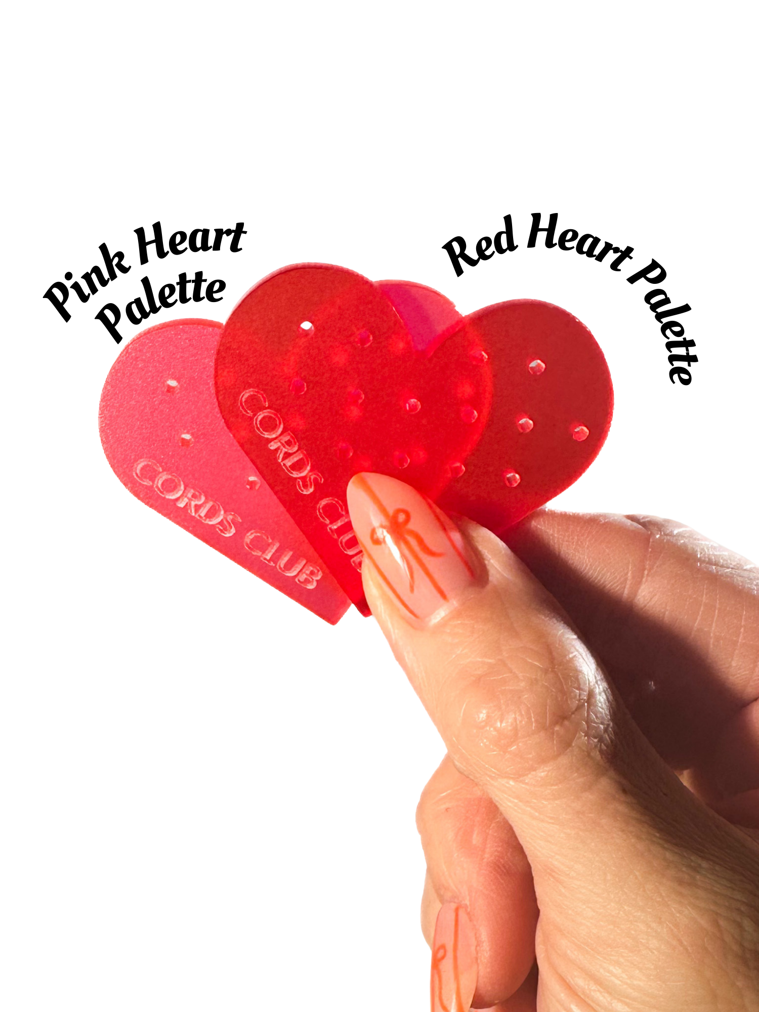Red Heart Flat Back Travel Palette