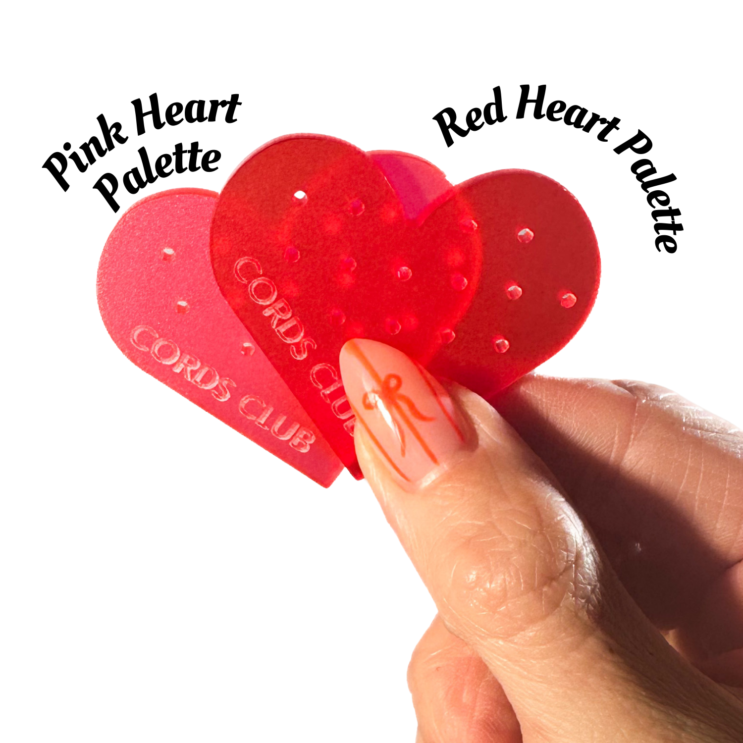 Red Heart Flat Back Travel Palette