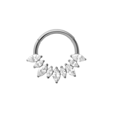 Crystalline Marquise Daith Hoop