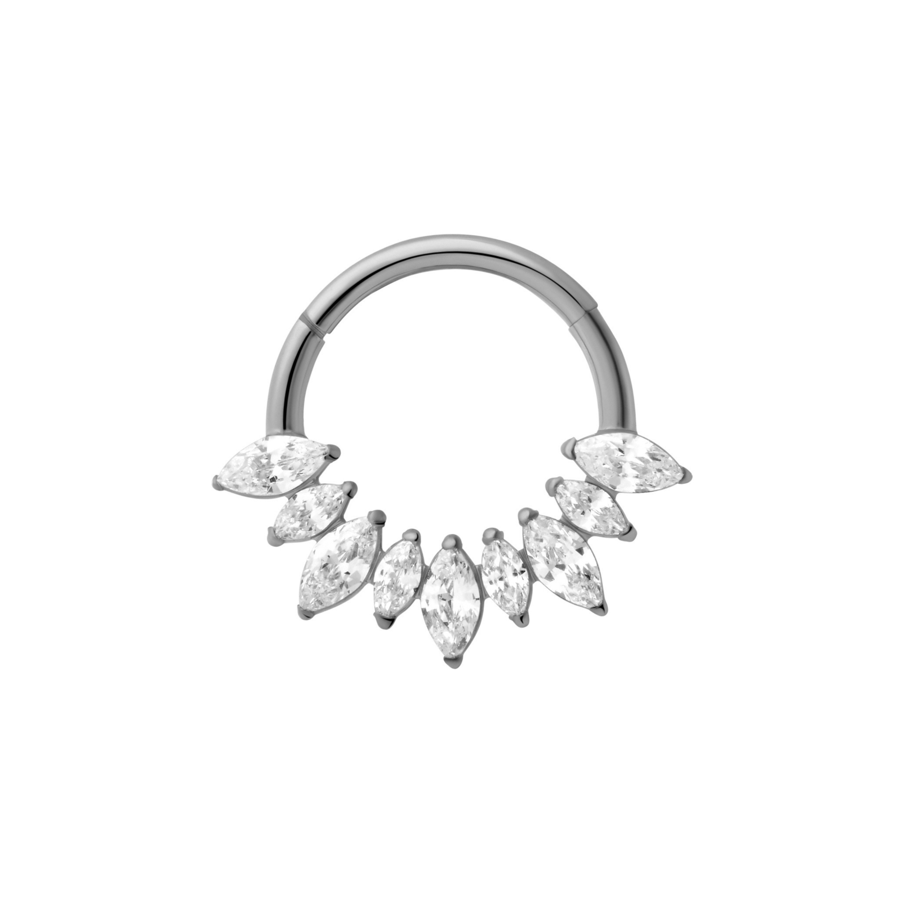 Crystalline Marquise Daith Hoop