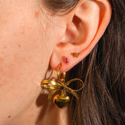 Distant Lover Flat Back Stud - Rose