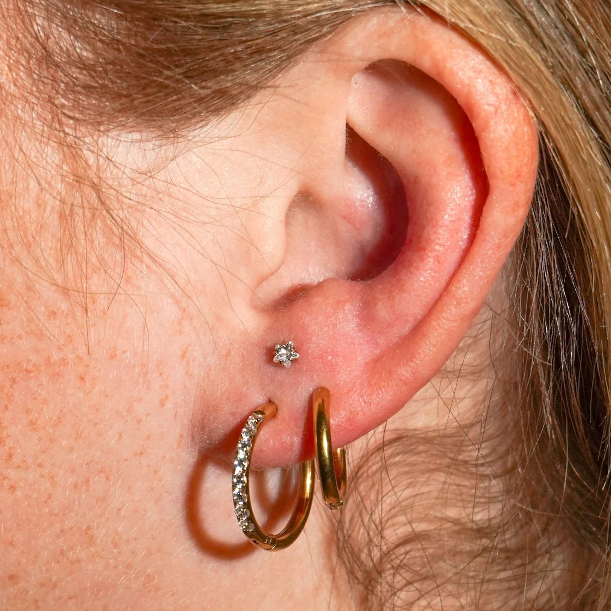 Lucky Star Flat Back Stud