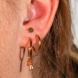 Shooting Star Hoop Charm