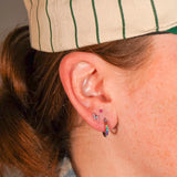 Rainbow Titanium Celestial Hoops