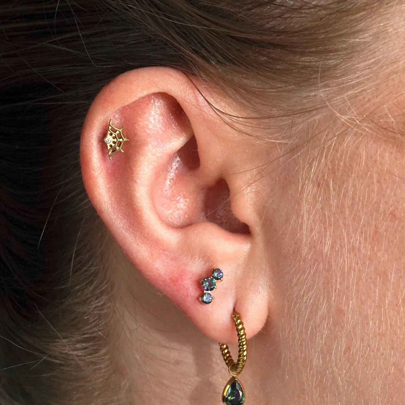 Third Eye Flat Back Stud - Witch’s Brew
