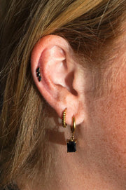 Requiem Climber Flat Back Stud - Onyx