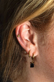 Cat Profile Flat Back Stud
