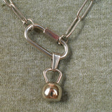Kettlebell Necklace Charm