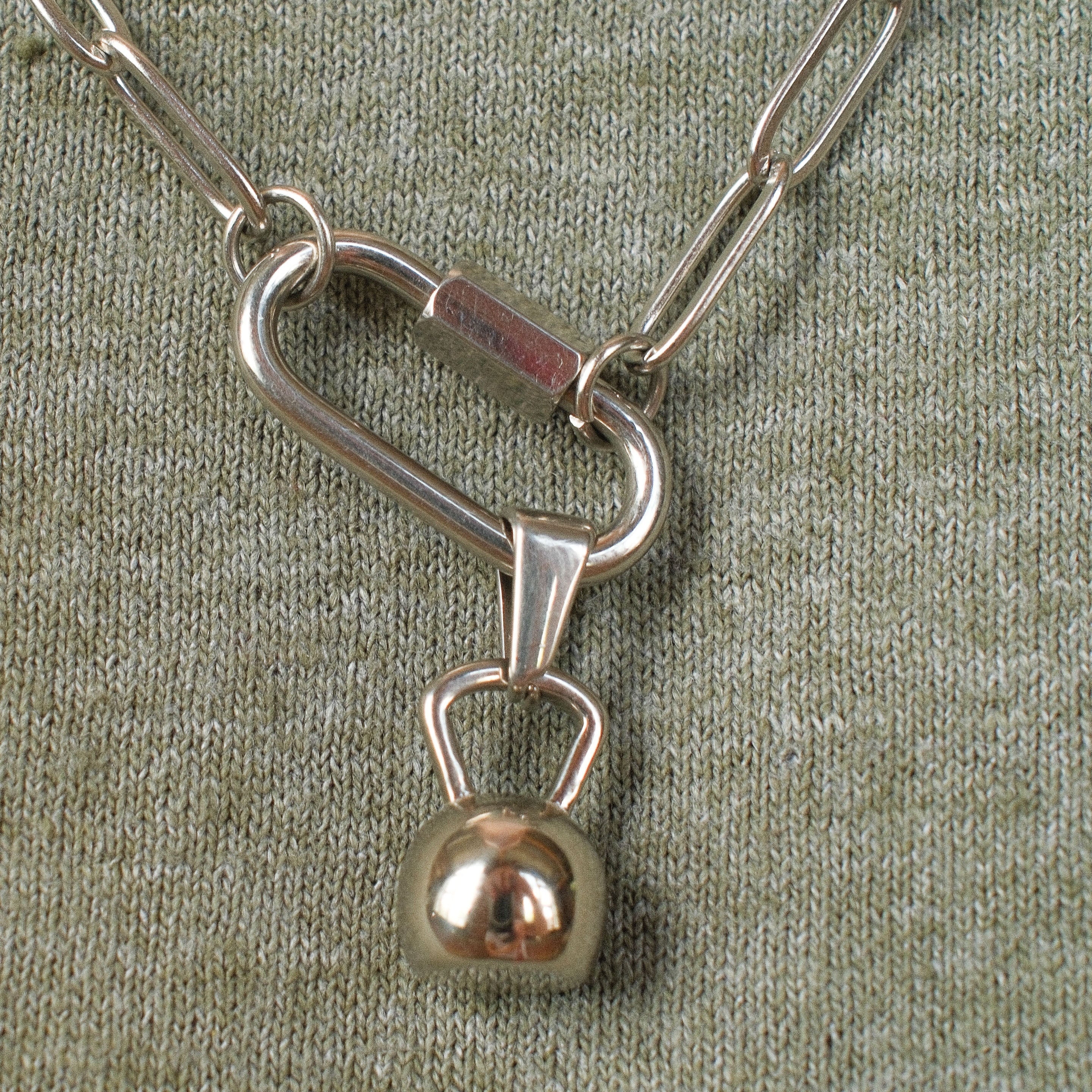 Kettlebell Necklace Charm