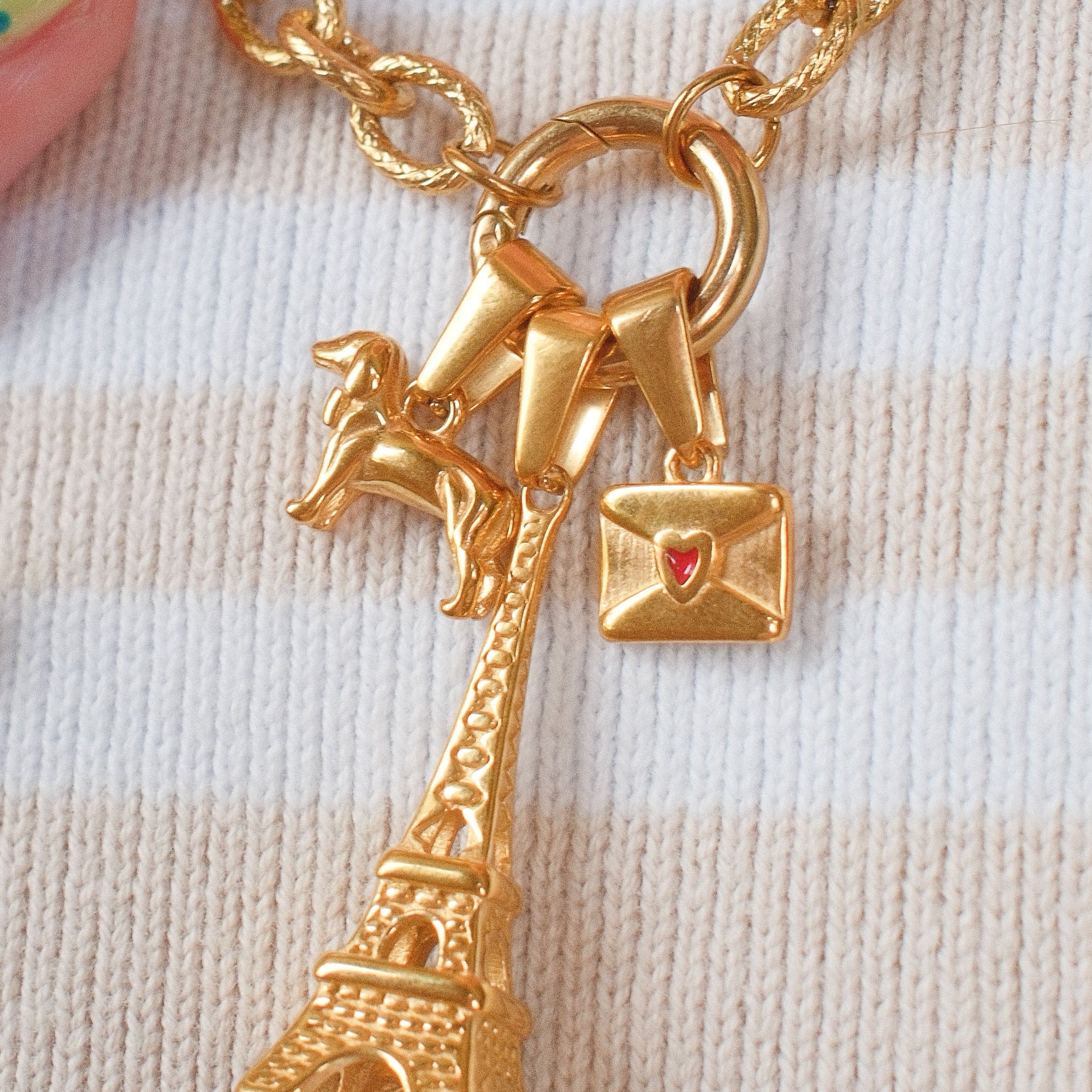 Eiffel Tower Necklace Charm