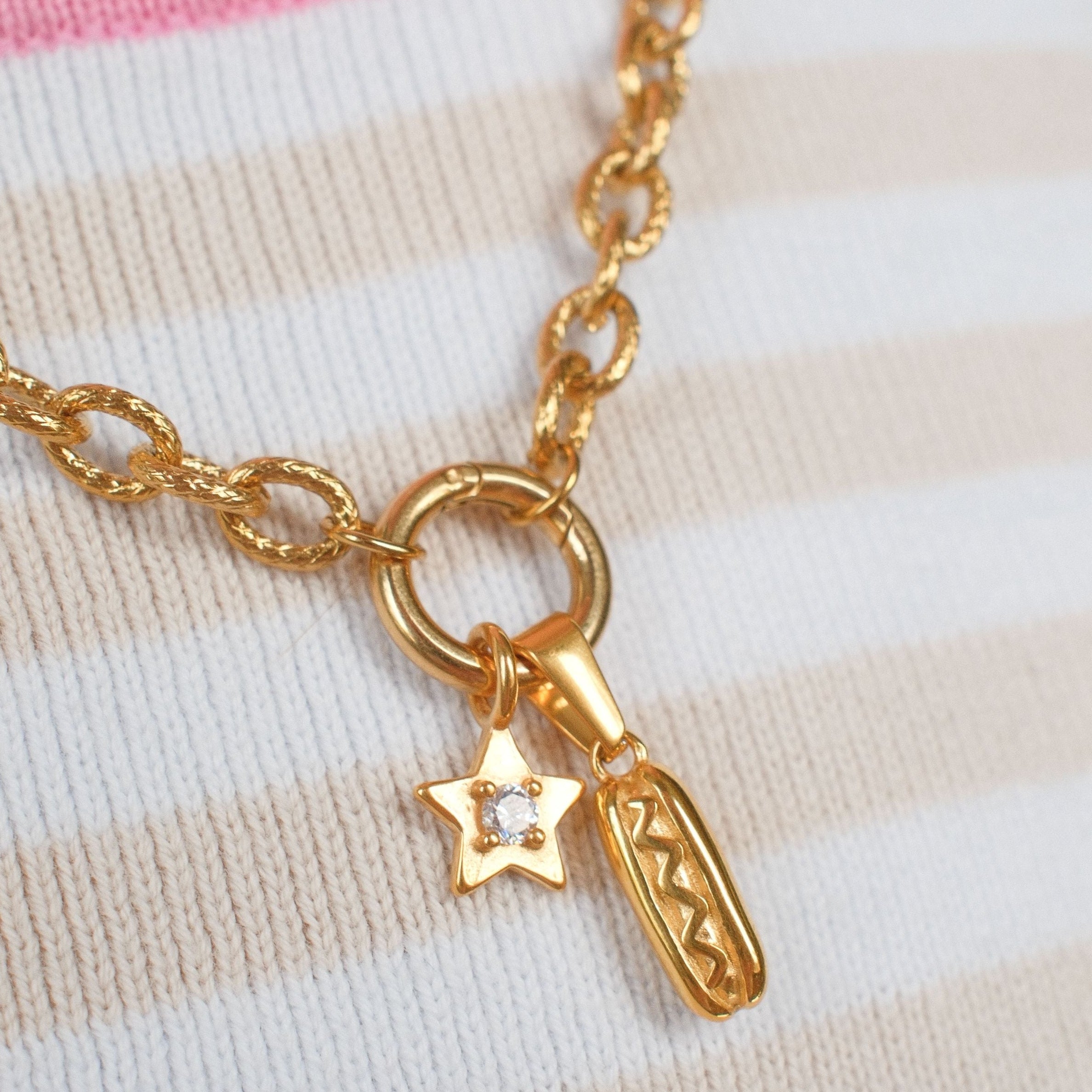 Hot Dog Necklace Charm