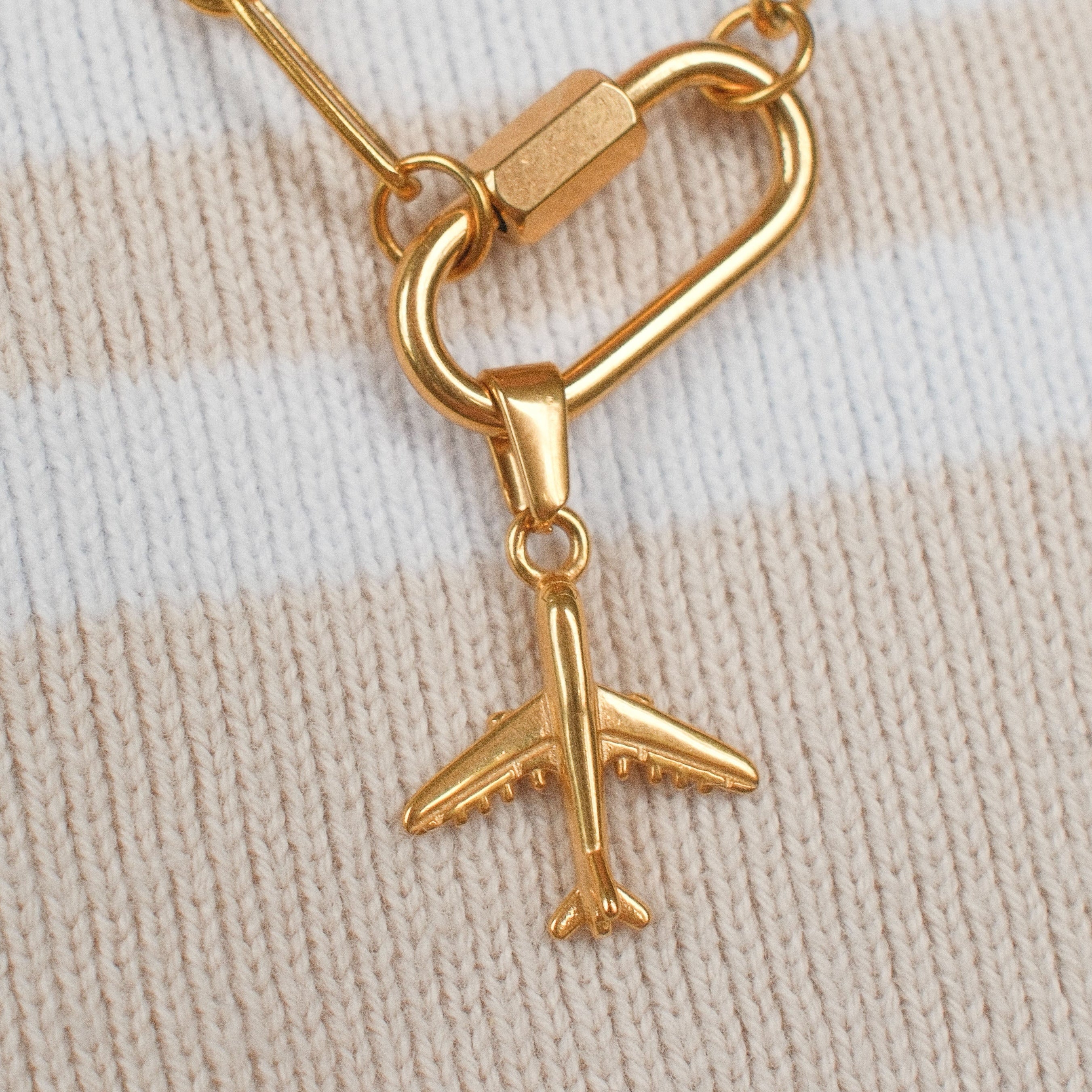 Airplane Necklace Charm