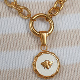 Bee Medallion Necklace Charm