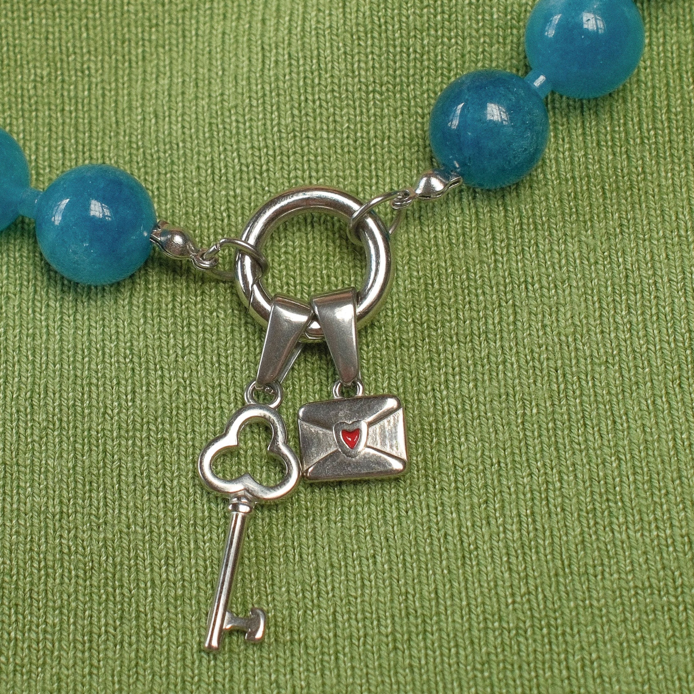 Vintage Key Necklace Charm