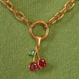 Cherry Gem Necklace Charm