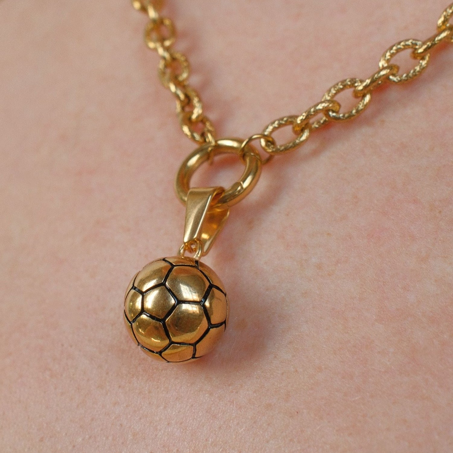 Soccer Ball Necklace Charm