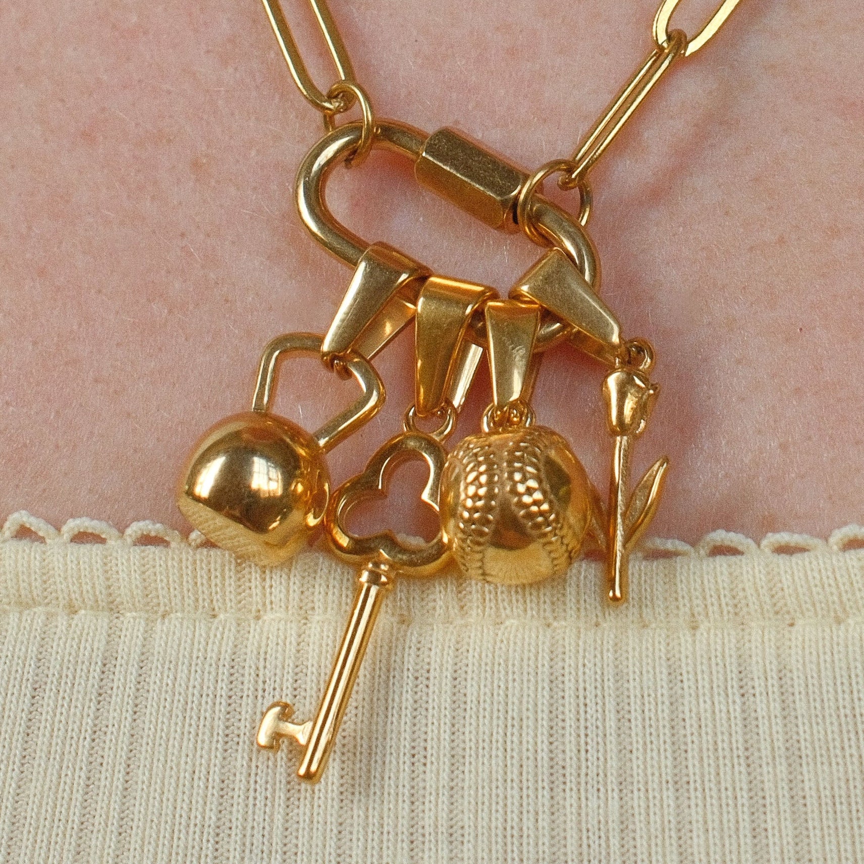 Kettlebell Necklace Charm