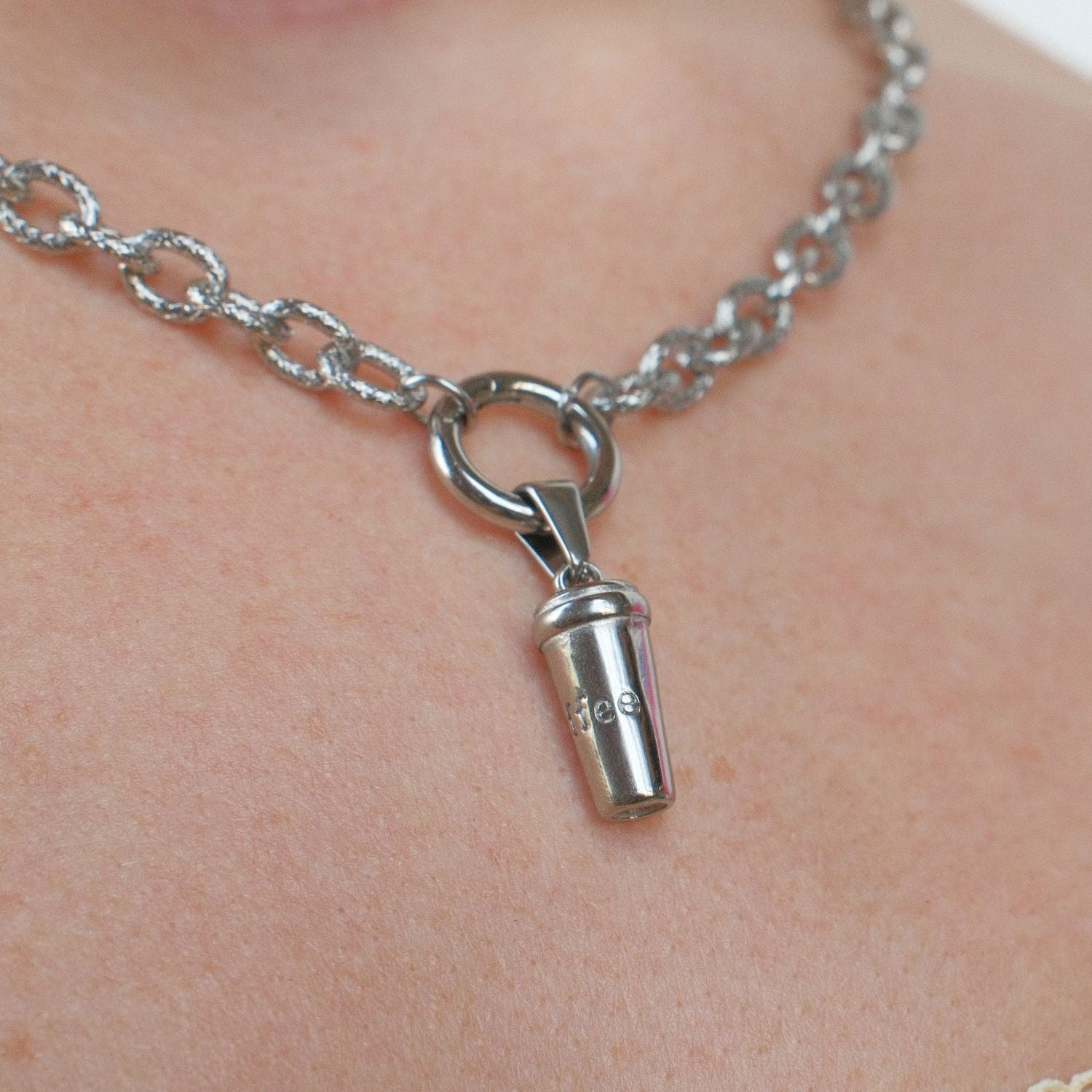 Coffee Cup Necklace Charm