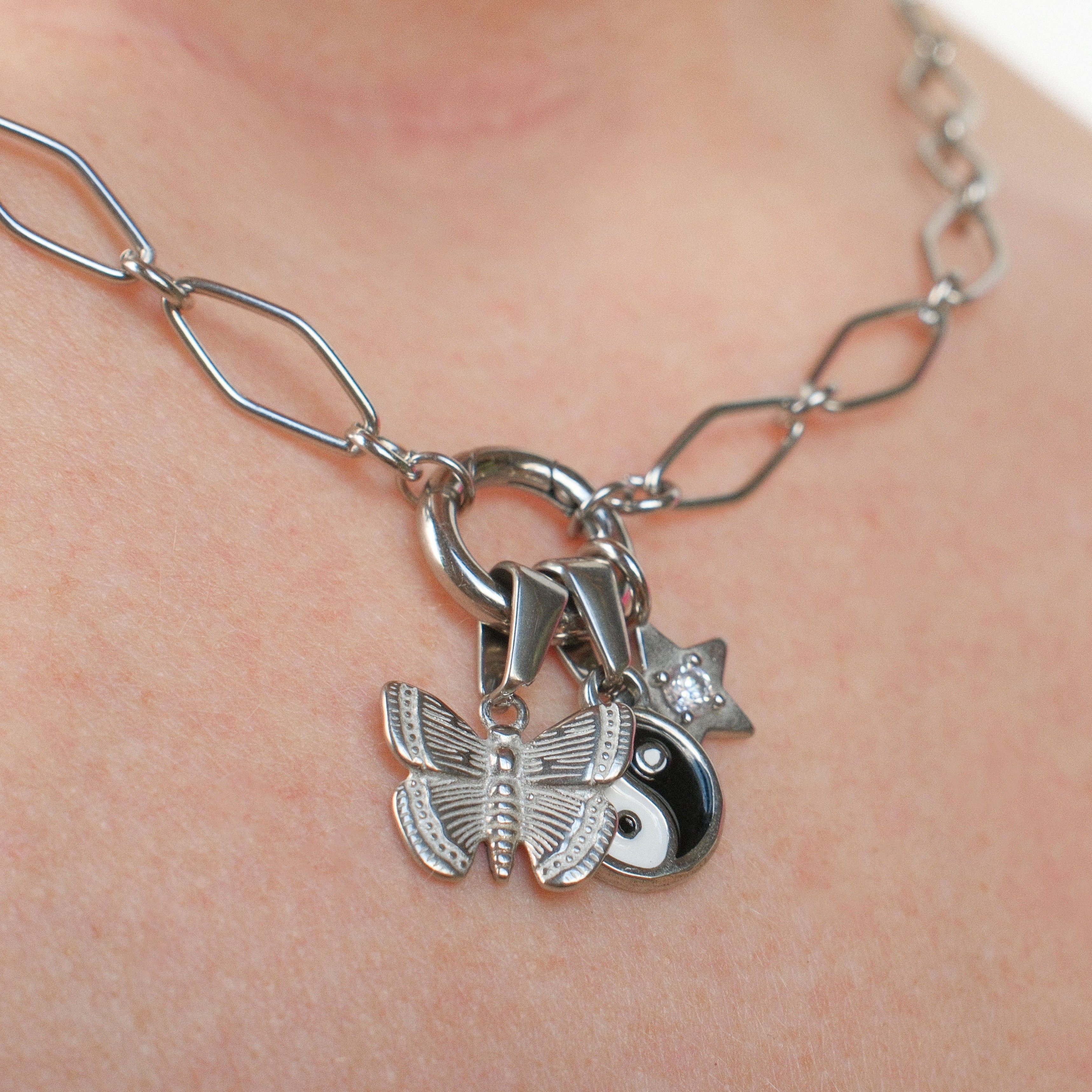 Moth Necklace Charm