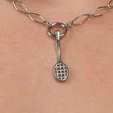 Badminton Racket Necklace Charm