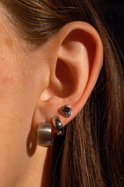 Brooch Flat Back Stud - Coffee
