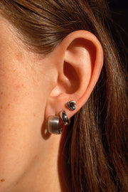 Brooch Flat Back Stud - Coffee