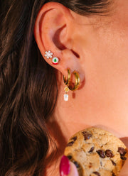 Snowflake Sugar Cookie Flat Back Stud