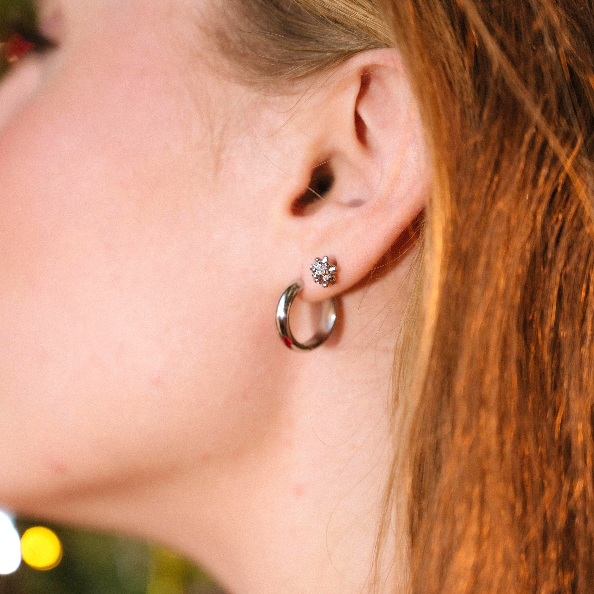 Gift Bow Flat Back Stud
