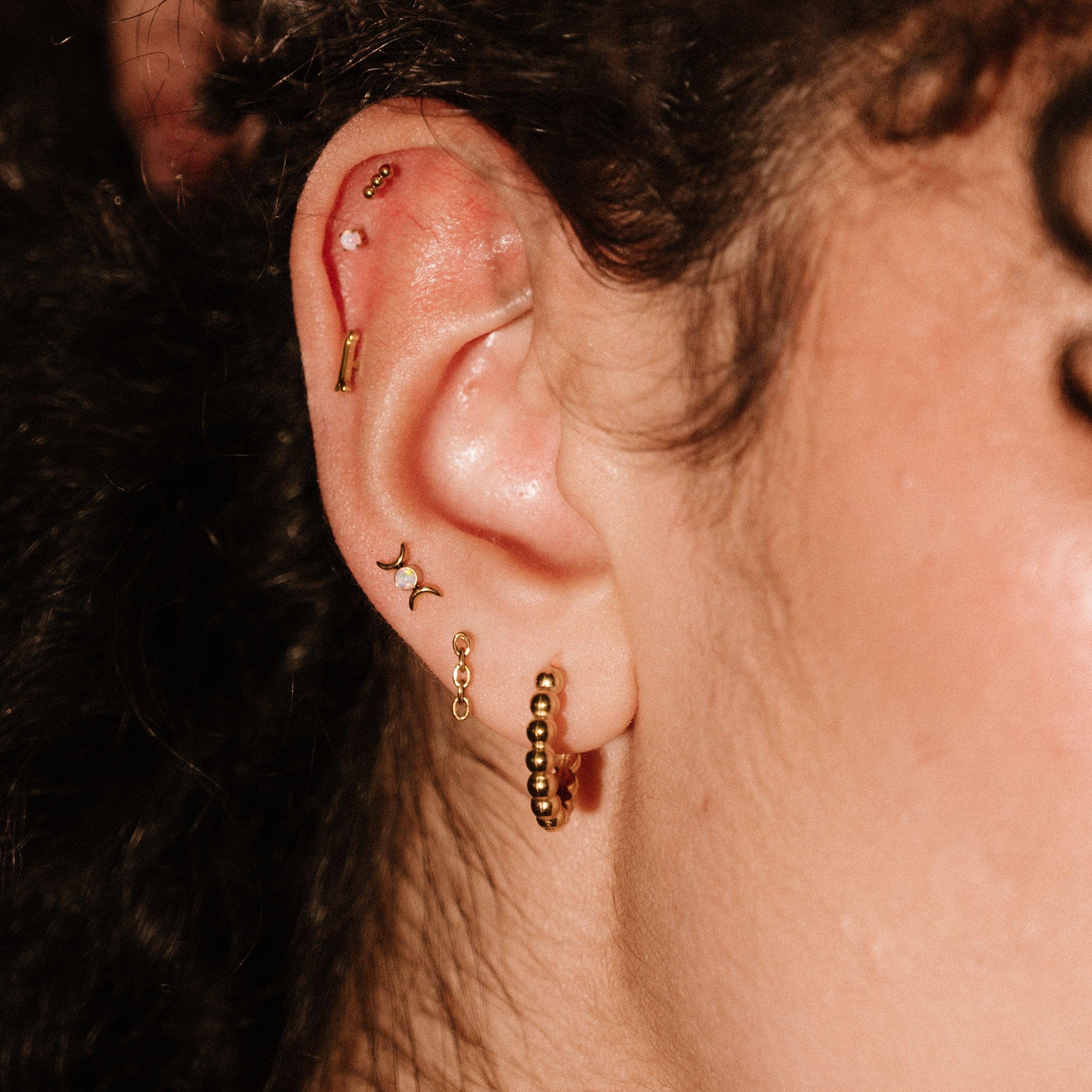 Poppy Flat Back Stud