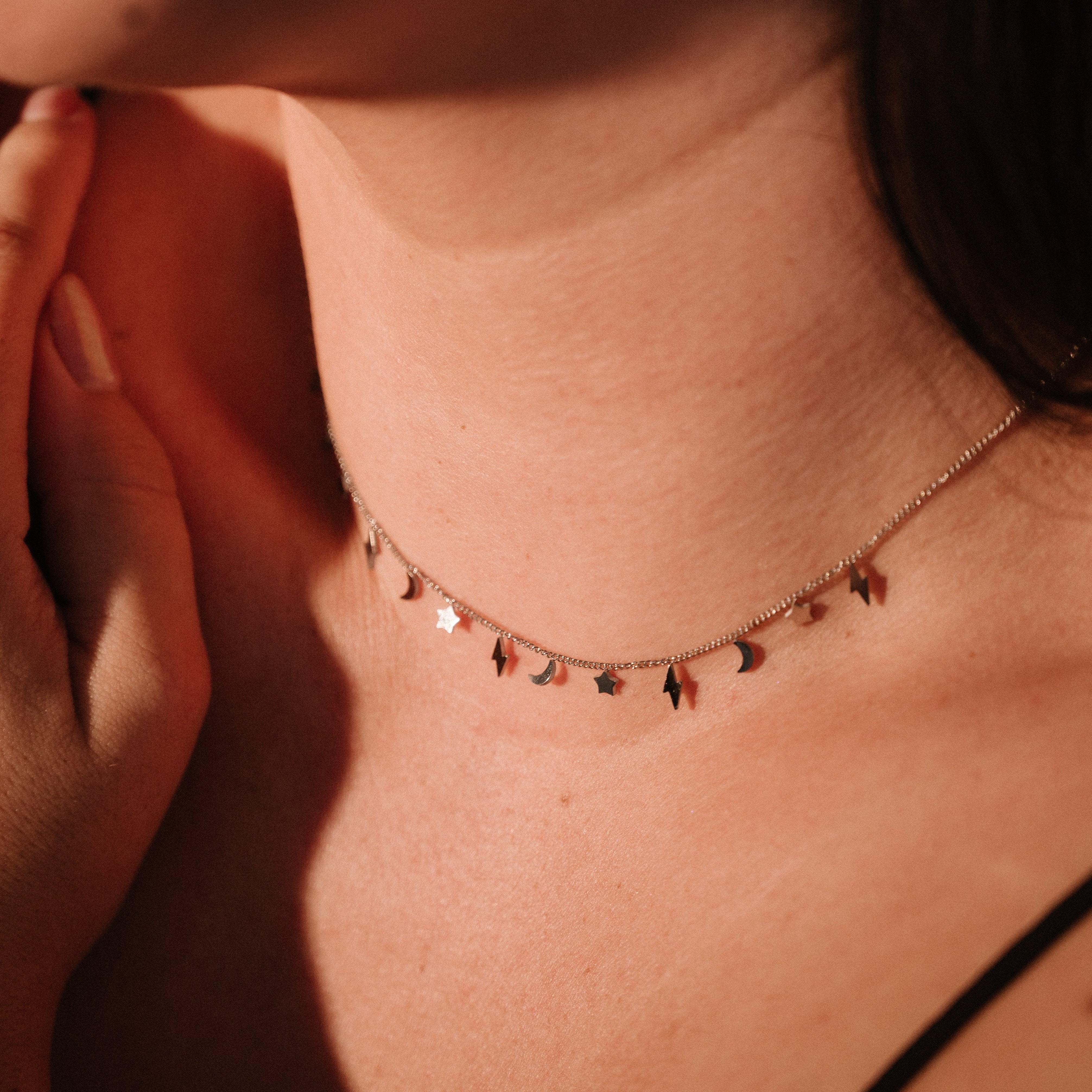 Celestial Charm Choker Necklace