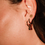 Black Titanium Celestial Hoops