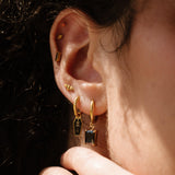 Skeleton-In-A-Coffin Hoop Charm