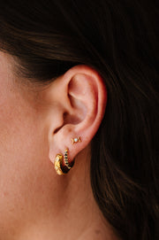 Mini Opal Lunar Phase Flat Back Stud