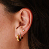 Black Titanium Celestial Hoops