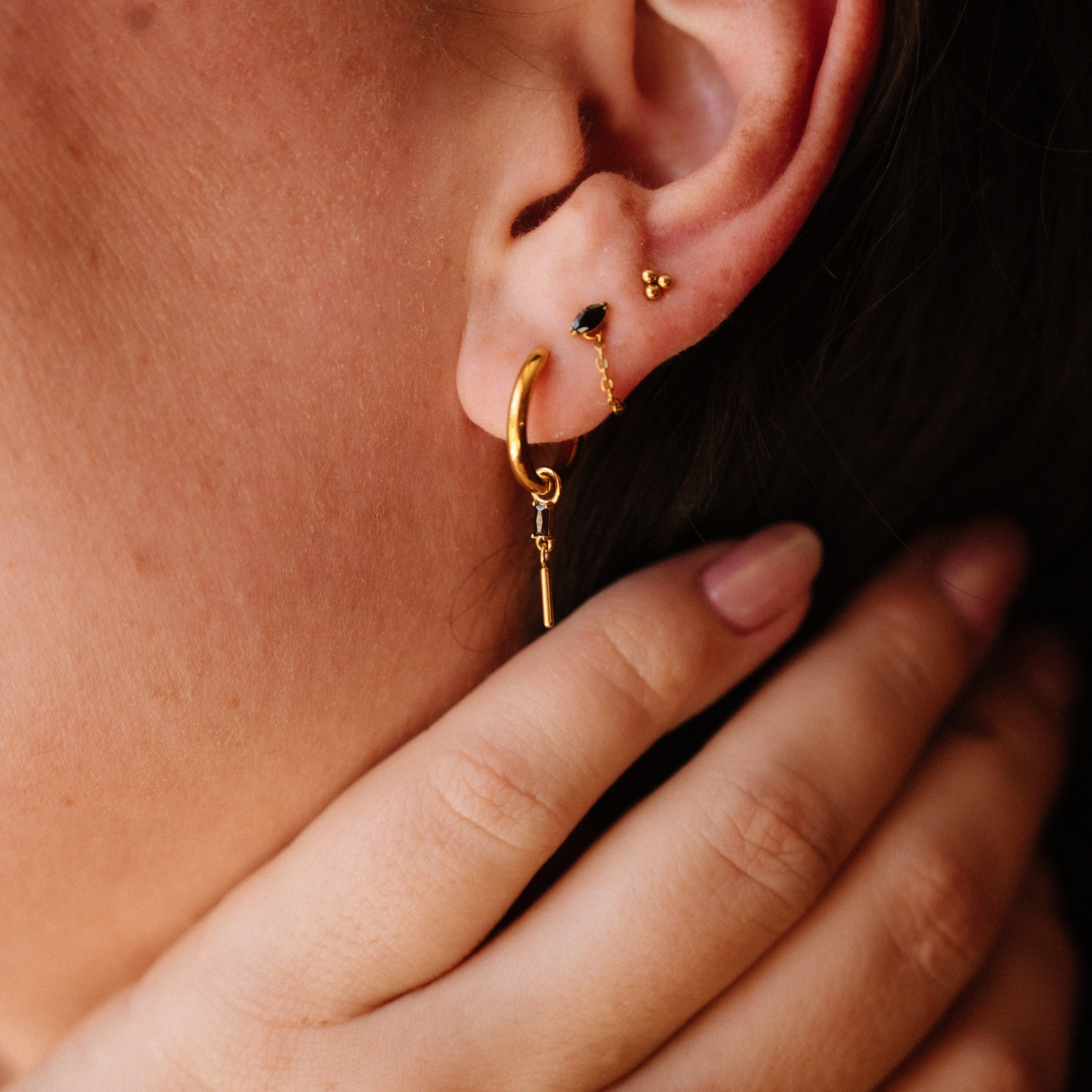 Tubular Bell Hoop Charm