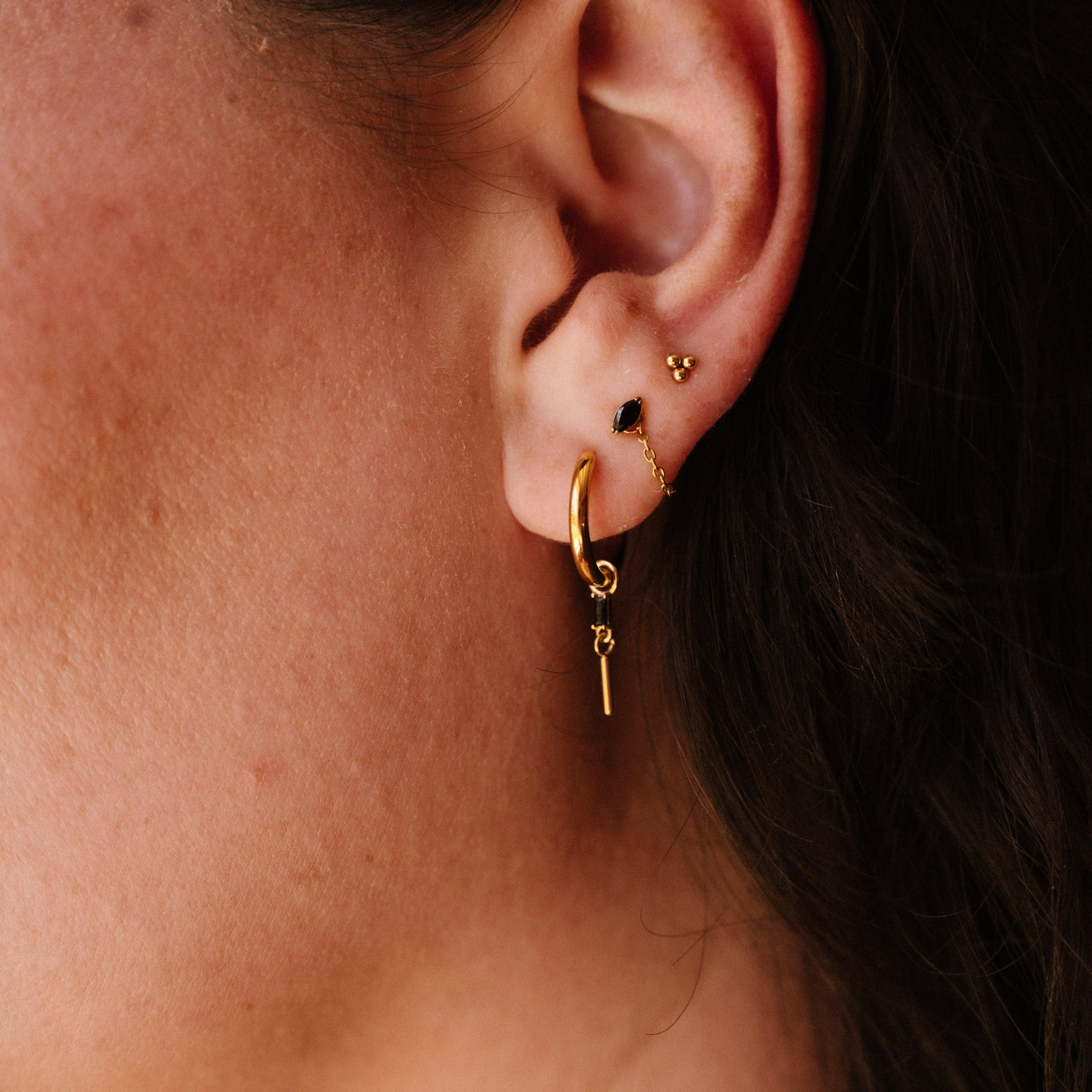 Tubular Bell Hoop Charm